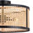Jedidiah Rattan Semi Flush Mount