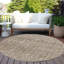 Tapis intérieur / extérieur brun lavable à la machine Xhevrie-1103239314
