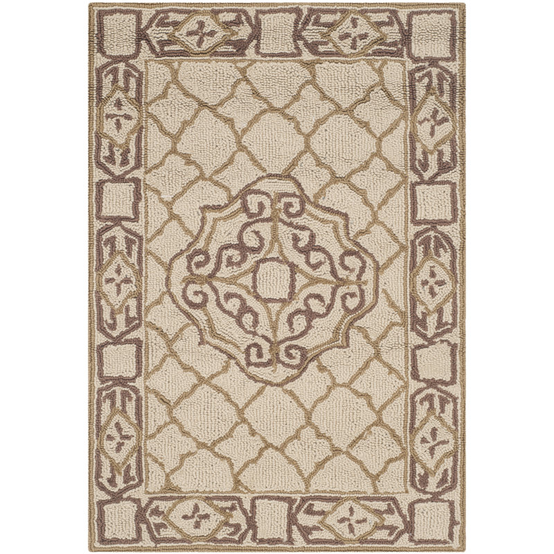 Oudkerk Hand Hooked Performance Geometric Rug, Rectangle 3' x 5'