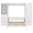 Queen Size Murphy Bed With Drawers And Shelves-109654731