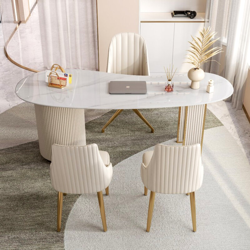 Table de conseil de réception Light Luxury, H 29,53 po x l 62,99 po x P 27,56 po