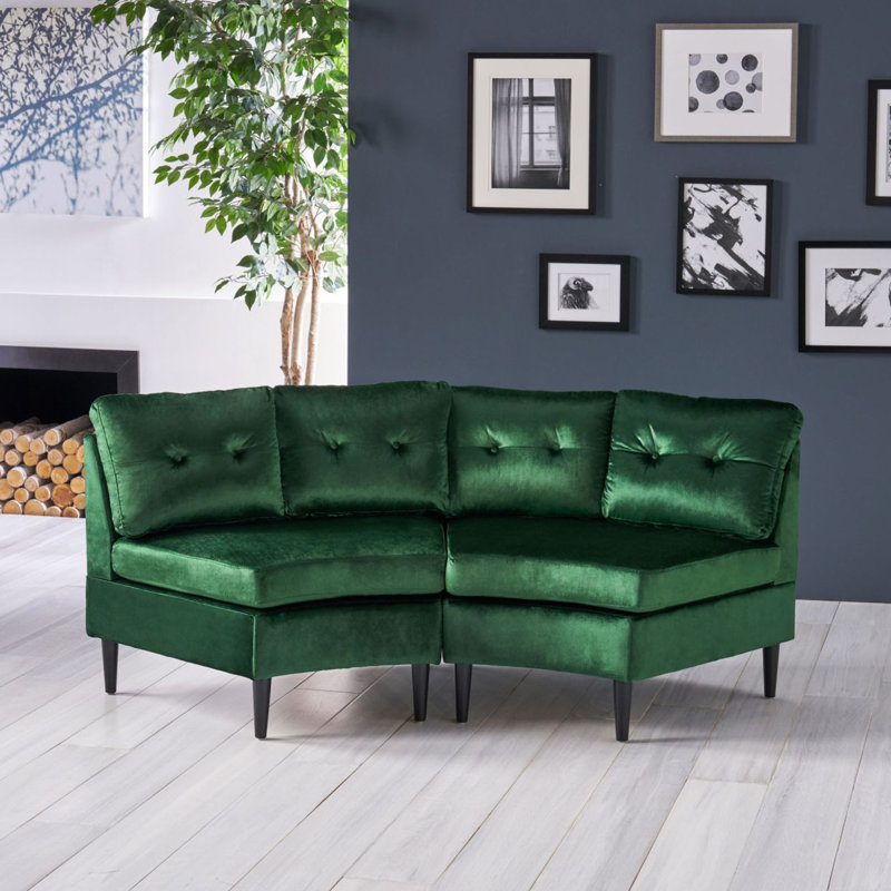 Canapé moderne demi-rond moderne, élégance intemporelle et confort pour votre décor