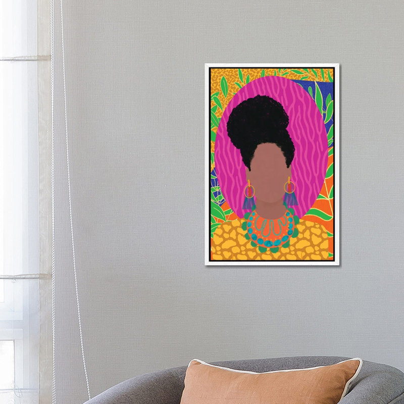 Safari - Print on Canvas, White Floater Framed, 66.04cm H x 45.72cm W x 3.81cm D