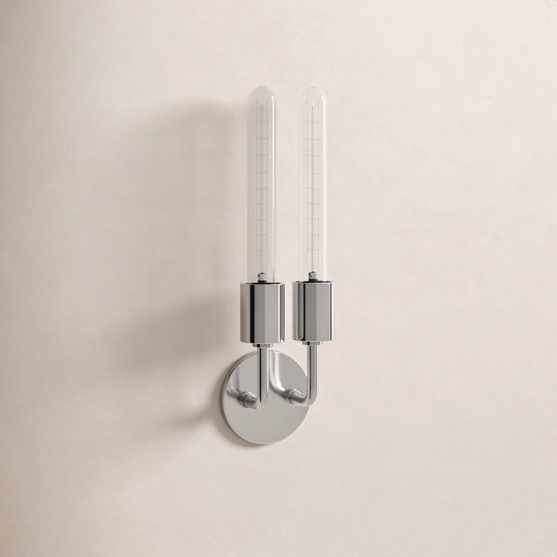 Madisson Armed Sconce, Polished Nickel