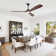 60" 3 - Blade Propeller Ceiling Fan With LED Lights And Remote Control