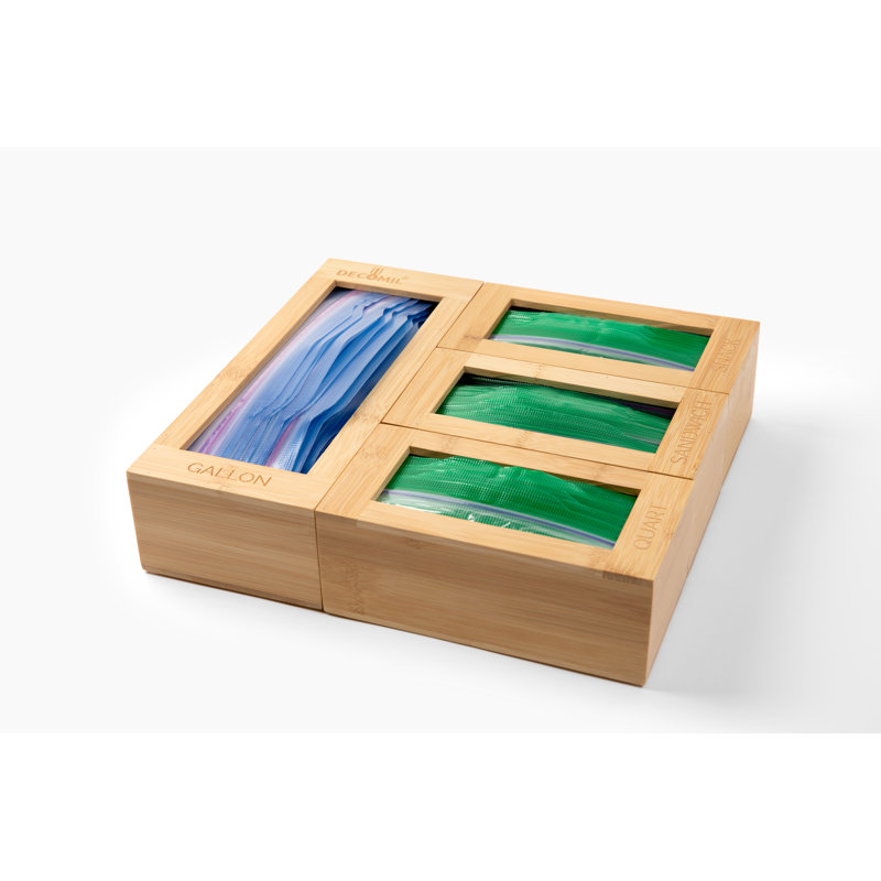 Hokku Designs – Ziploc Bag Storage Organizer | Plastic Bag Organizer |baggie Organizer Dispenser For Drawer | Food Storage Bag Organizer