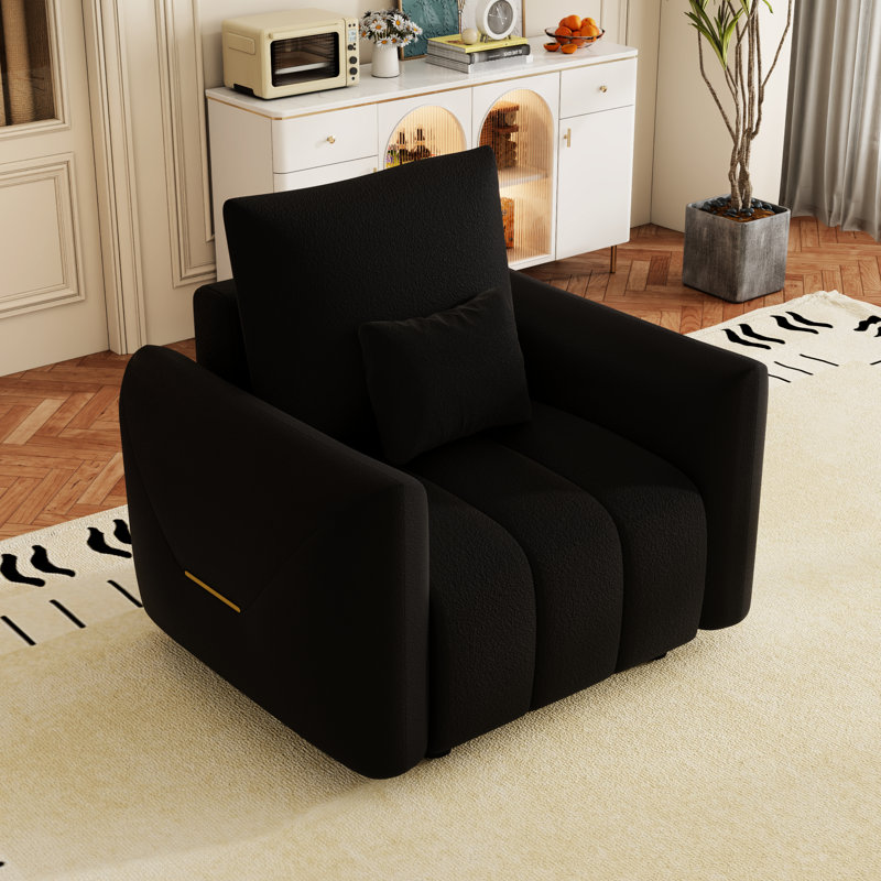 Comfy Home Chair With Space Design - Velvet Modern