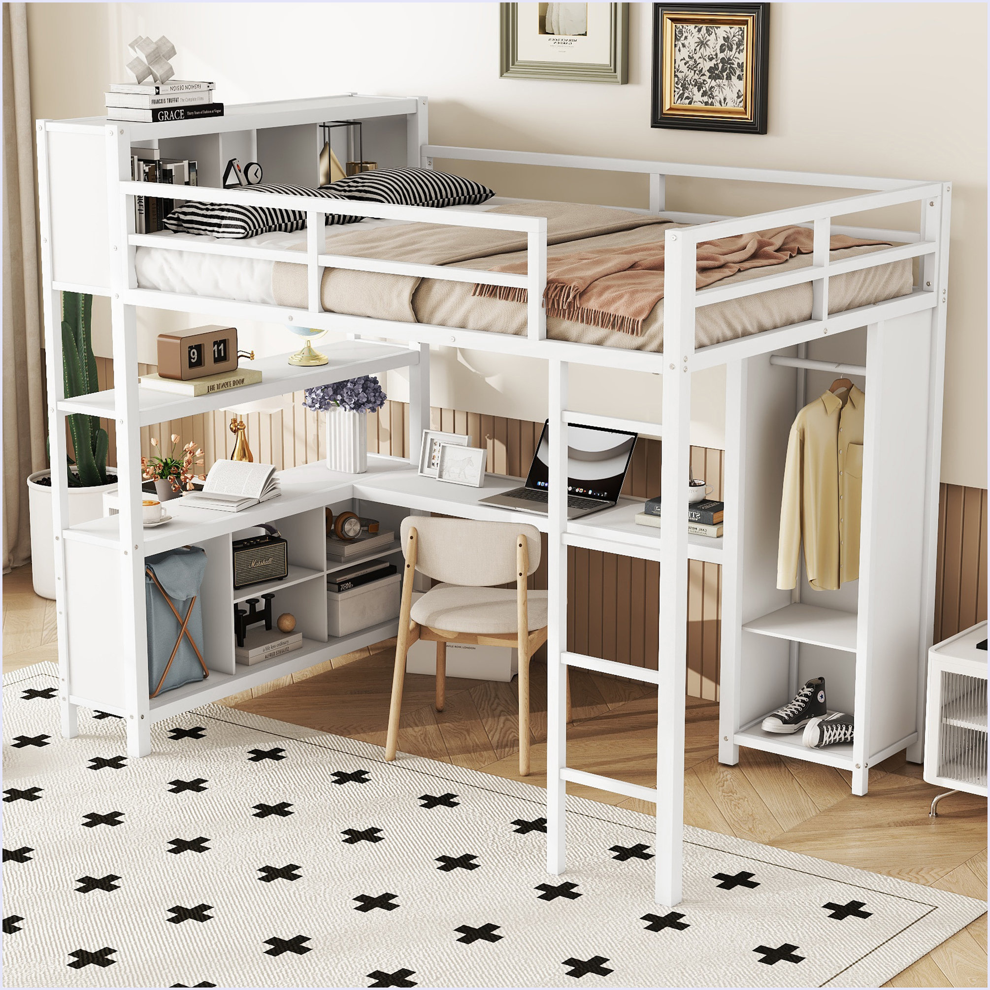 L Shaped Loft Bed