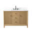 Ensemble de meuble-lavabo autoportant 48 po avec plateau en marbre Caldwell-107663212-107663213-107663208