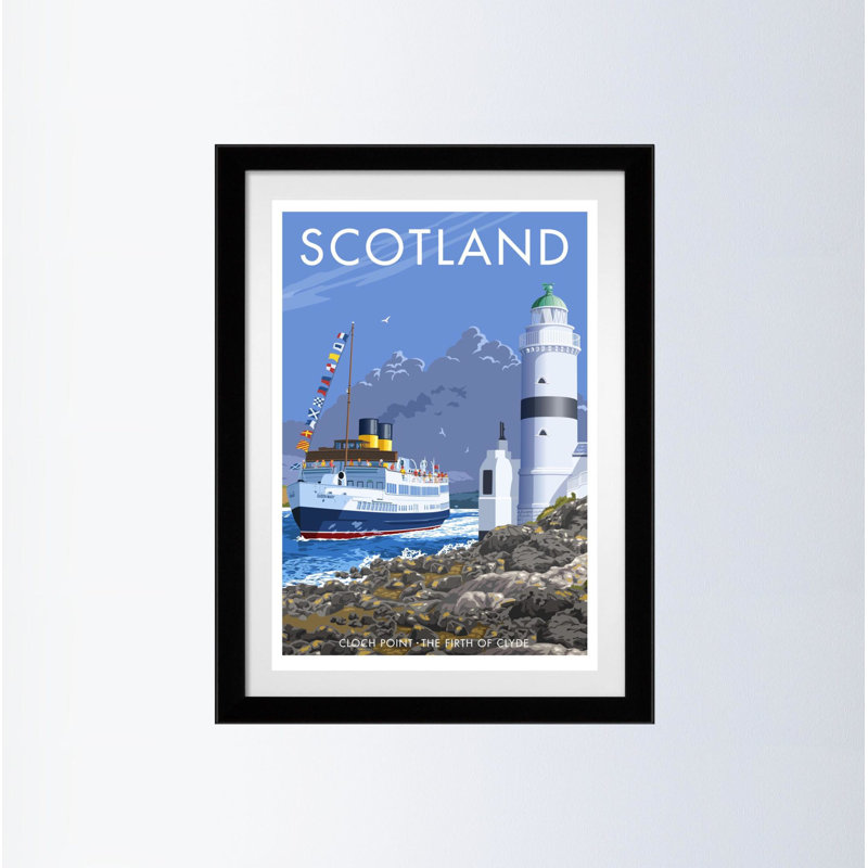 Scotland 3 by Stephen Millership - Print, Black, 43.5 cm H x 33.5 cm W x 2.2 cm D