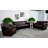 Leather/Faux Leather 32.5'' Reception Sofa-118913857