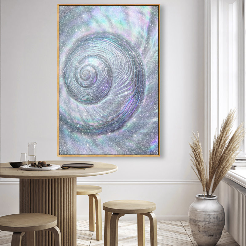 Sea Spiral Print by Oliver Gal, 25"H x 17"W, Gold Floater Frame