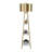 Akram 60.62'' Gold/White Column Floor Lamp