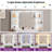Venette Vanity with Built-In Outlets and Lighted Mirror-776844583