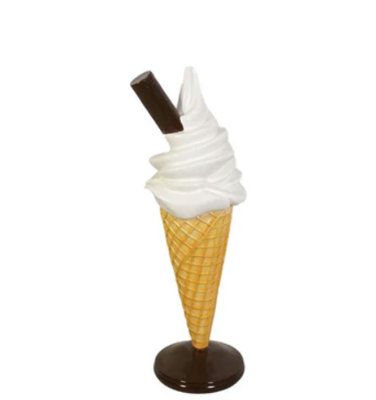 Petite statue surdimensionnée crème glacée à la vanille