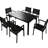 U-Style Steel Outdoor Furniture - Construction, For Patio, Balcony, Backyard, Seats 6 Patio Seating Modern Design,-126814441