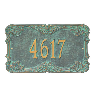 Signature Series 1-Line Wall Address Plaque
