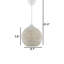 Luminaire suspendu globe en coton-1505263106