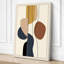 Organic Alignment Mid-Century - Wrapped Canvas-131762199-131762197