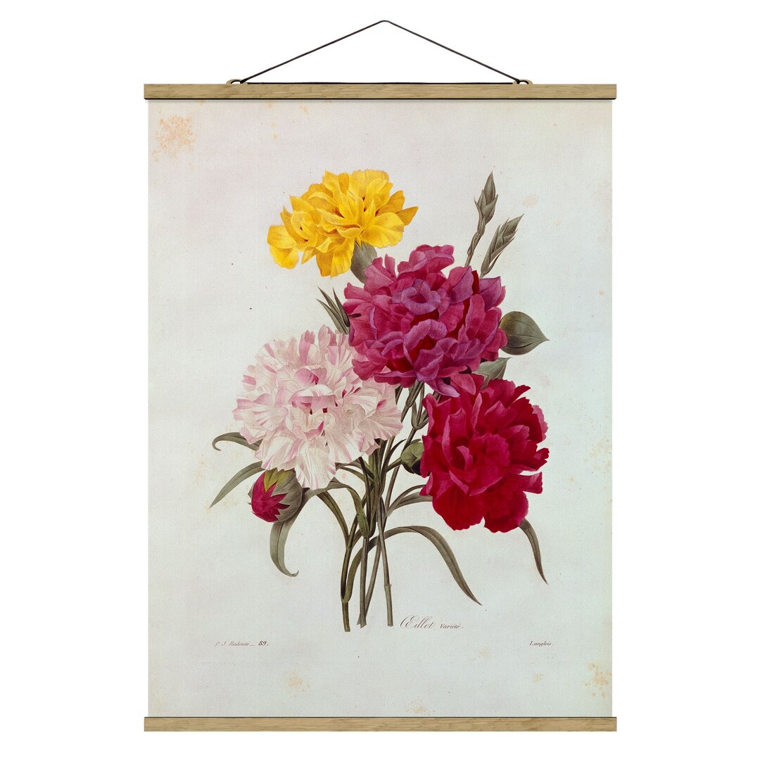 Stoffbild Carnations von Pierre-Joseph Redouté