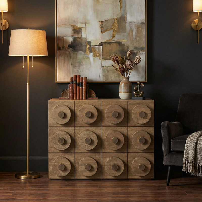 3 - Drawer Solid Wood Dresser, Washed Walnut