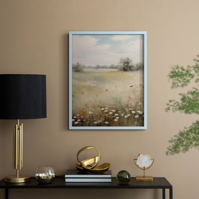 Vintage Floral Print CCXXXIII Framed Print - Solid Wood