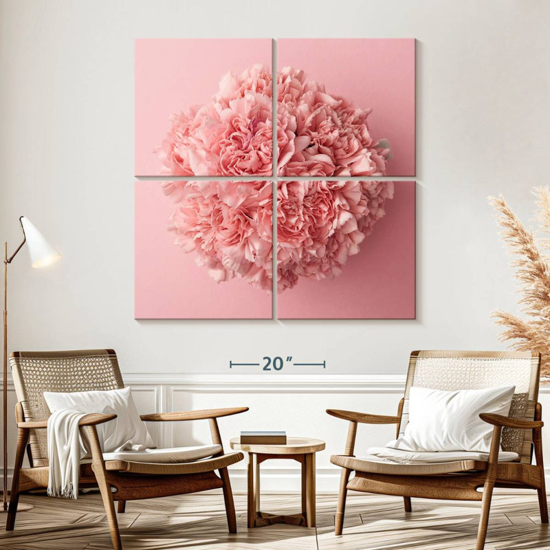 Œillet Harnek rose, H 57 po x l 57 po