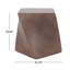 La table d'appoint en béton légère avec base stable assure la conception abstraite de cubes torsadés latéraux modernes pour une utilisation intérieure et extérieure