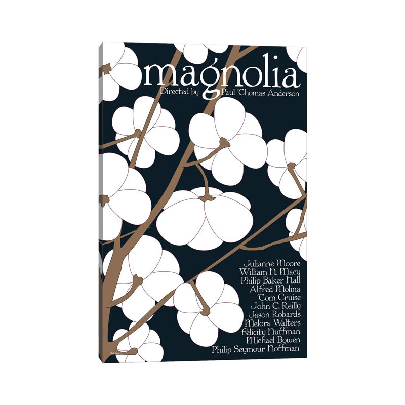 Magnolia par Claudia Varosio - Publicité sur toile tendue, H 60 po x l 40po x P 1,5 po