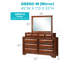 Commode Lavita G8850-D, chêne