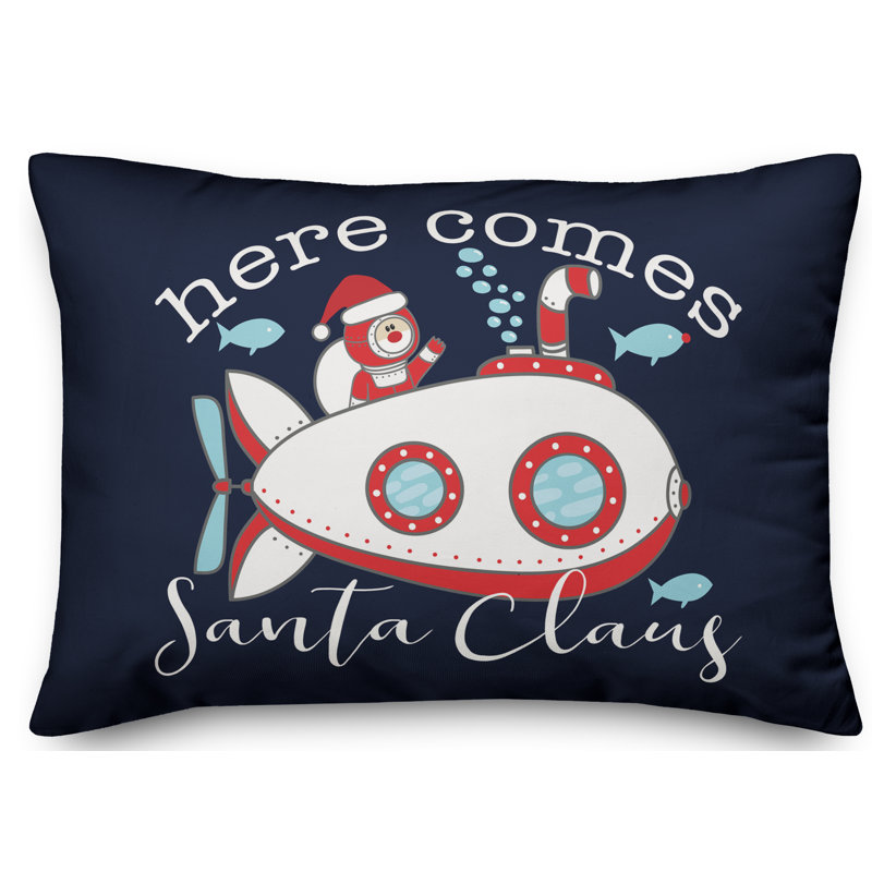  Coussin Santa Submarine, Polyester / Bourre en polyester