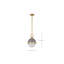 Luminaire suspendu sphère 1 lumière Wheelersburg-88590720