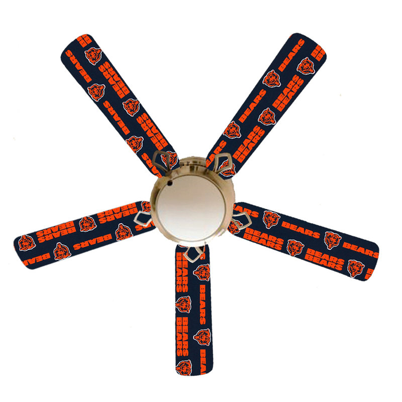 52'' Ceiling Fan with Light Kit, Chicago Bears