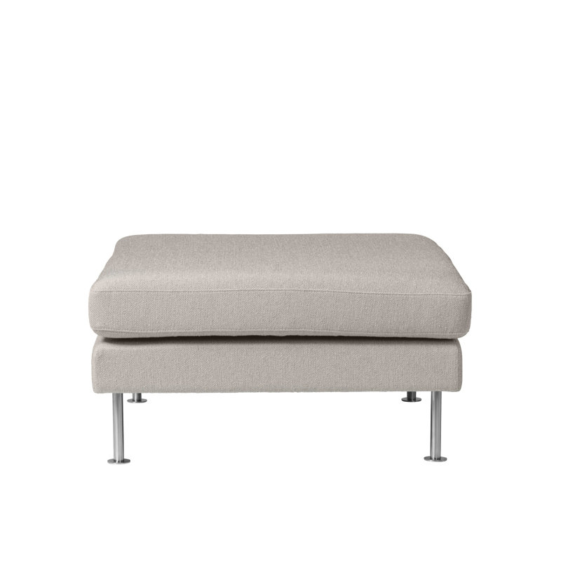 Firhoj Square Ottoman, Light Gray