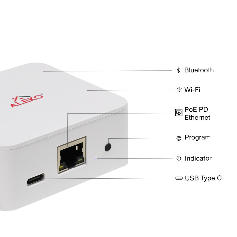 ALEKO White Wi-Fi Smart Hub for Motorized Patio Awnings