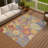 Machine Washable Indoor/Outdoor Matteson ACN2293 Floral Rug-1808153914