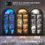 Vitrine H 71 po avec capteur de lumière 3 couleurs et armoire de rangement à 5 niveaux-1348129542