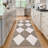 Machine Washable Rugs Distressed Trellis Rug for Living Room Non Slip Stain Resistant Carpet Modern Checkered Farmhouse Floor Cover-1309392284