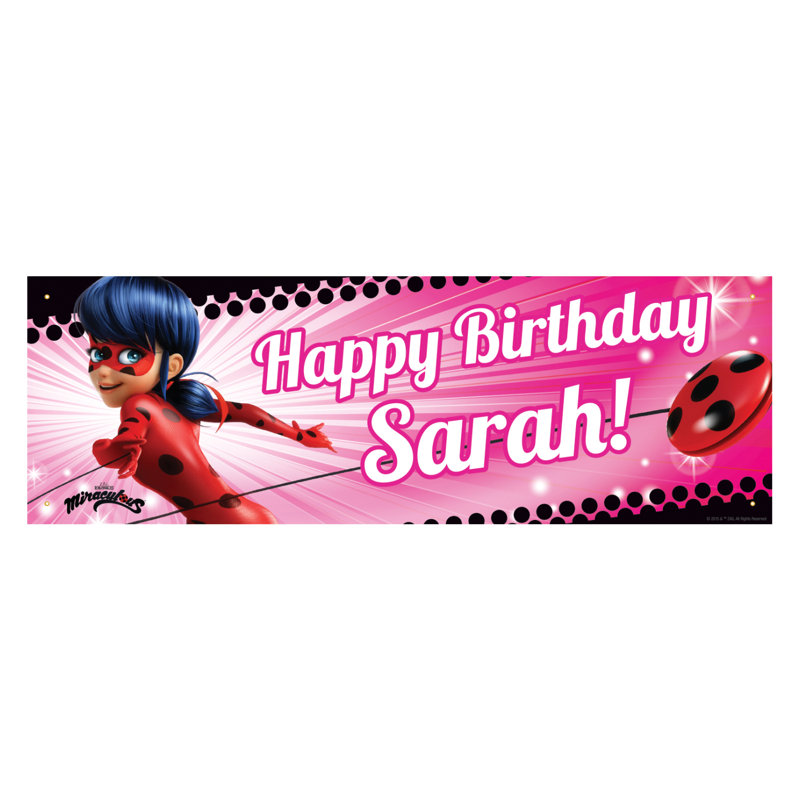 Bannière personnalisée Miraculous Ladybug, Oui