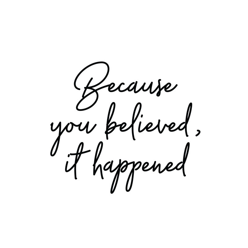 You Believed It Happened Script, 30cm H x 30cm W x 3.8cm D