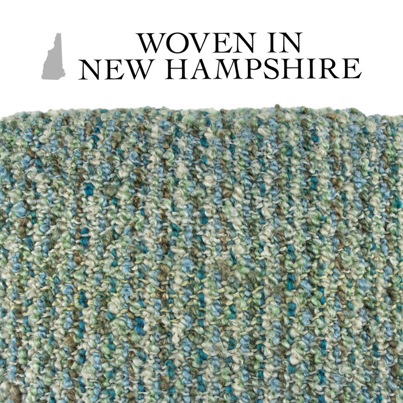 Surf Blue and Green Acrylic Reversible Throw Blanket