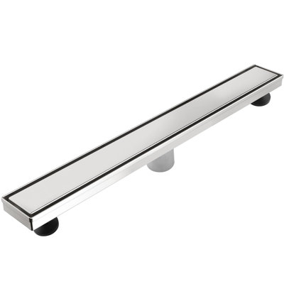 Volga River Series 24 Inch Long Stainless Steel Linear Floor Shower Drain