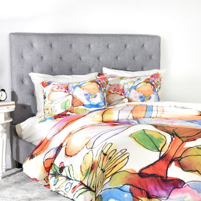 Cayenablanca Polyester Floral Duvet Cover