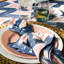 Ikat Napkin - Blue/Pink