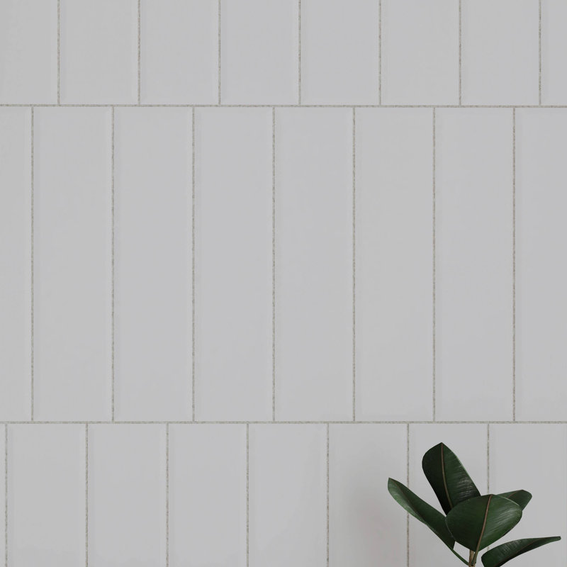 Facet 3in.x12in. Ceramic Subway Wall Tile, White Matte