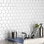 Hudson Due 2.2" x 2.2" Hex Porcelain Mosaic Floor And Wall Tile-1274600011