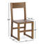 Chaise d'appoint en bois massif Cabo-1622042045