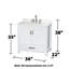 Ensemble de meuble-lavabo simple 36 po avec plateau en quartz Sheffield-100481463-100500126-100481464