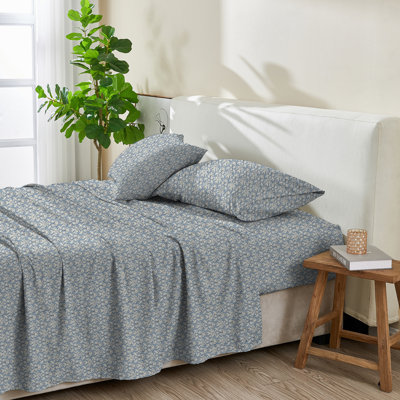 Patina Vie Maison 100% Cotton Percale Vintage Floral Sheet Set