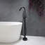 Robinet de baignoire autoportant à fixation au sol à poignée simple 45,28 po Modern-129414756